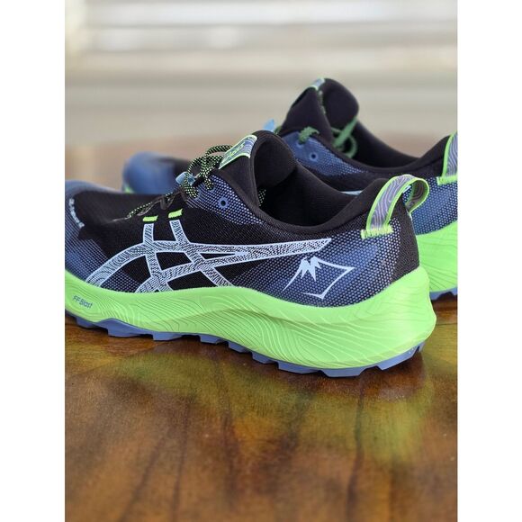 Asics GEL-Trabuco 12 Trail Running Men\'s Shoes Black Green 10.5 Grip 1011B799 main image 8